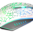VEGCOO C12 Wireless Gaming Mouse,Rechargeable Mice Silent Click Cordless Mouse with 6 Buttons PC Gaming Mice Advanced Technology with 2.4GHZ Up to 2400DPI for PC Laptop (Green)