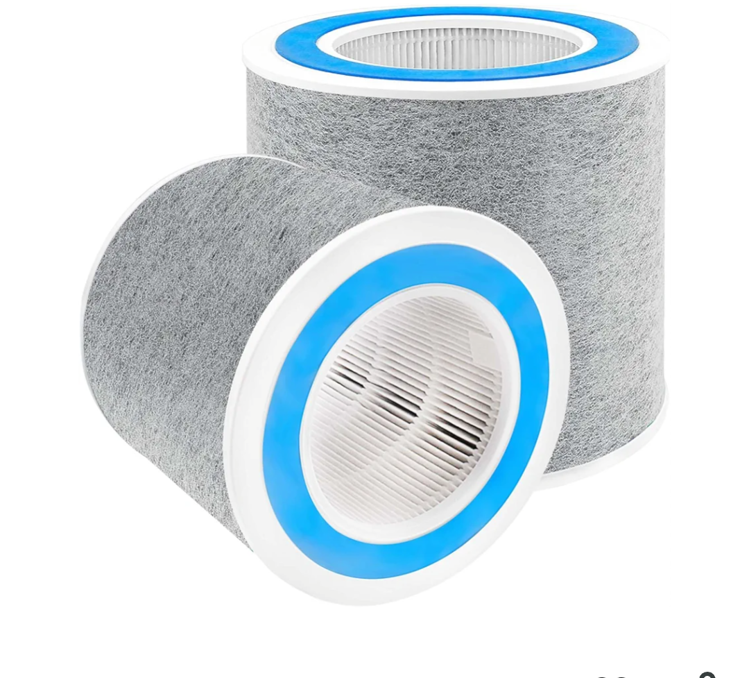 HP102 Replacement Filter Compatible with Shark Air Purifier HP100 HP102 HP102PET HP132 HC450 HC451 HC452 HC455 2 Pack Filter Replacement Compare to Part #HE1FKBAS HE1FKPET HE1FKBASMB