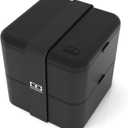 monbento  Large Bento Box MB Square Onyx with Compartments  Leakproof Lunch Box for Work or Meal Prep  BPA Free  Food Grade Safe  Black