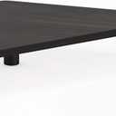 Furinno Turn-N-Tube Corner Monitor Riser Stand, Espresso/Black (19.6 x 10.6 in. Triangle)