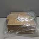 Layhit 4 Pcs Glass Food Storage Jars with Airtight Wood Lid Storage Jars Containers with Stickers Marker for Candy, Cookie, Rice, Sugar, Flour, Pasta, Nuts, 4 Size (Cylindrical)