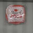 Oigco Graduation Red Party Supplies Kit Dinner Plates Dessert Plates and Napkins for Congrats Grad Party Decorations, Serves 50