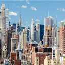 20x10ft New York City Backdrop NYC Backdrop High Rise Buildings Blue Sky White Clouds Cityscape Backdrop New York City Studio Background