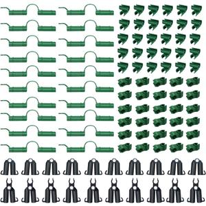 Adjustable Plant Trellis Connector Clip Garden Stakes Connectors 100Pcs Plant Trellis Clips for 0.43 inch Diameter Connecting Joints Fit to 11mm Stakes Connectors for Gardening Plant Supports
