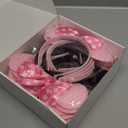 20 Pack Mouse Ears Solid Bow ears Headband for Birthday Party Supplies and Mouse Themed costume Cosplay Decoration Pink