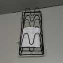 2 Pieces Pot Lid Organizer Metal Over The Door Lid Organizer Wall/Door Mounted