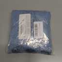 Locachy Women's Half Button Mock Neck Denim Shirt Casual Puff Short Sleeve Denim Blouse Top (Blue, L)