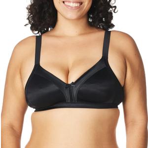 Bali Women's Double Support Wireless Soft Touch with Cool Comfort Bra DF0044 (36B, Black)