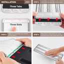 Microfiber Flat Mop Pads, 13-Inch Washable and Reusable Refills, 6-Pack Replacement for Wet and Dry Floor Cleaning, Compatible with 11-13" Hook and Loop (Velcro) Flat Mops (13.0  4.9 x 0.2)