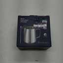 Stainless Steel Milk Frother Cup - Espresso Steaming Pitchers Coffee Foam Making Pitcher Latte Art Froth Cup Steaming Jug Cappuccino Hot Chocolate 20 Oz (600ml) (01 Silver)