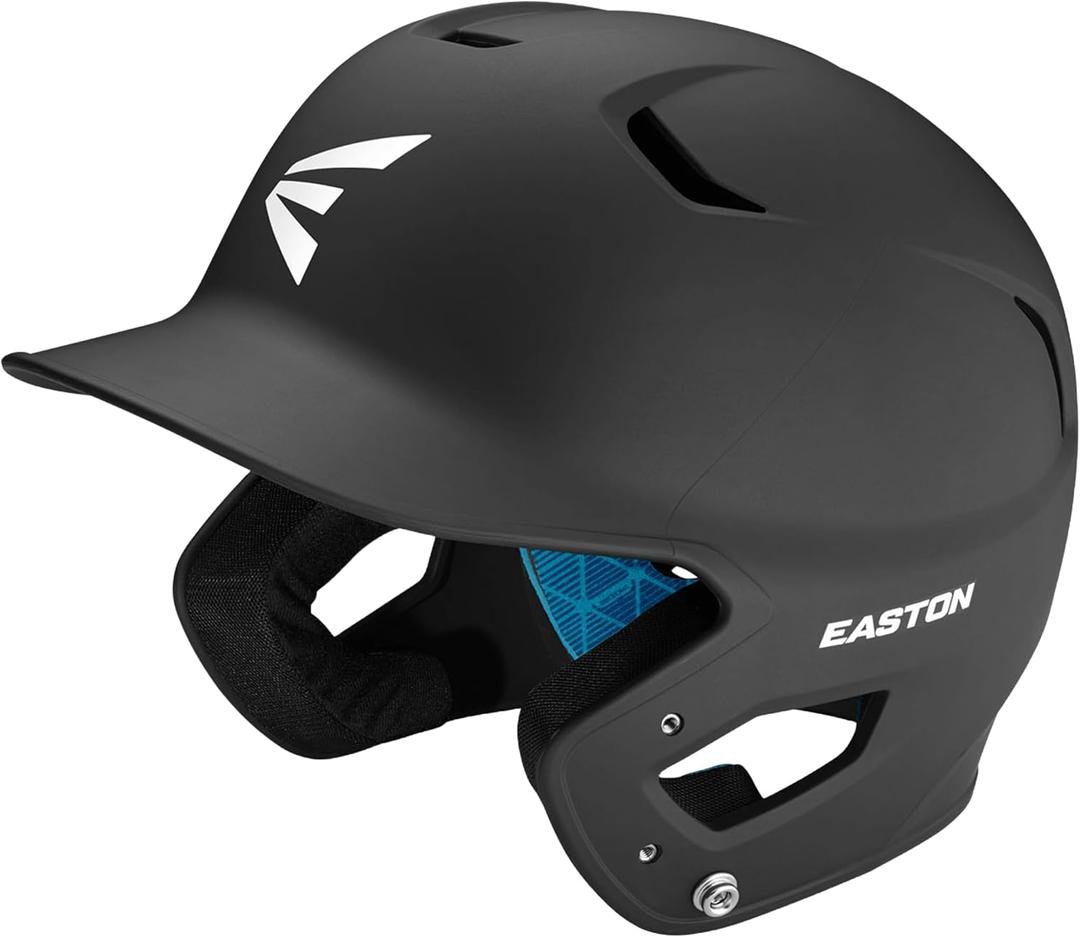 Easton Mens | Z5 2.0 Baseball Batting Helmet | Matte | Multiple Sizes & Colors (Senior (7 1/8" - 7 1/2"), Black)