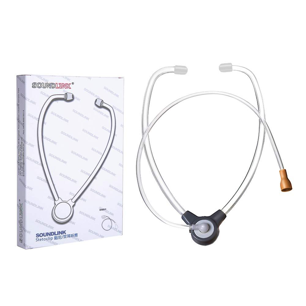 Hearing Aid Listening Stethoscope with Couple Used for Testing BTE, ITE, ITC, CIC (1 Count (Pack of 1))