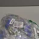 Syhood 6.5ft Prelit Poinsettia Flower Garland Valentine's Day Decor Artificial Lighted Garland Battery Operated Glitter Berries Leaves for Christmas Mantle Home Indoor Outdoor Decor(Blue,1 Pcs)