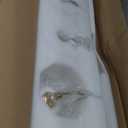 Gold Bathroom Vanity Light, 5-Light Brushed Gold Finish Vanity Light with Floral Clear Glass Shades, Vintage Wall Mount Lighting for Bathroom, Dressing Table