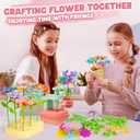 beefunni Flower Bouquet Craft Kit, Valentines Day Gifts for Kids, DIY Crafts Toys for Kids Ages 4-8, Educational Flower-Making Toy for Toddler, Birthday Gift for 4 5 6 7 8+ Year Old Girls and Boys