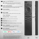 for Samsung-Smart-TV-Remote-Control-Replacement,Remote for 2019 2026 Samsung Frame Curved Crystal Smart TVs, with Voice Control
