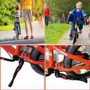 VECKUSON Kickstand for Kids Bike, Bicycle Kickstands Center Mount for 16 18 20 22 Inch Bicycles Adjustable Aluminum Alloy Kickstands for 16-18-20inch 18-20-22inch Mountain Bike