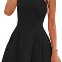 PRETTYGARDEN Summer Dresses for Women 2026 Elegant Classy Spring A Line Business Casual Work Graduation Cocktail Short Dress, Black, Large