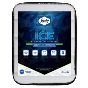 Sealy Ice Cool Touch Mattress Pad, Full, White