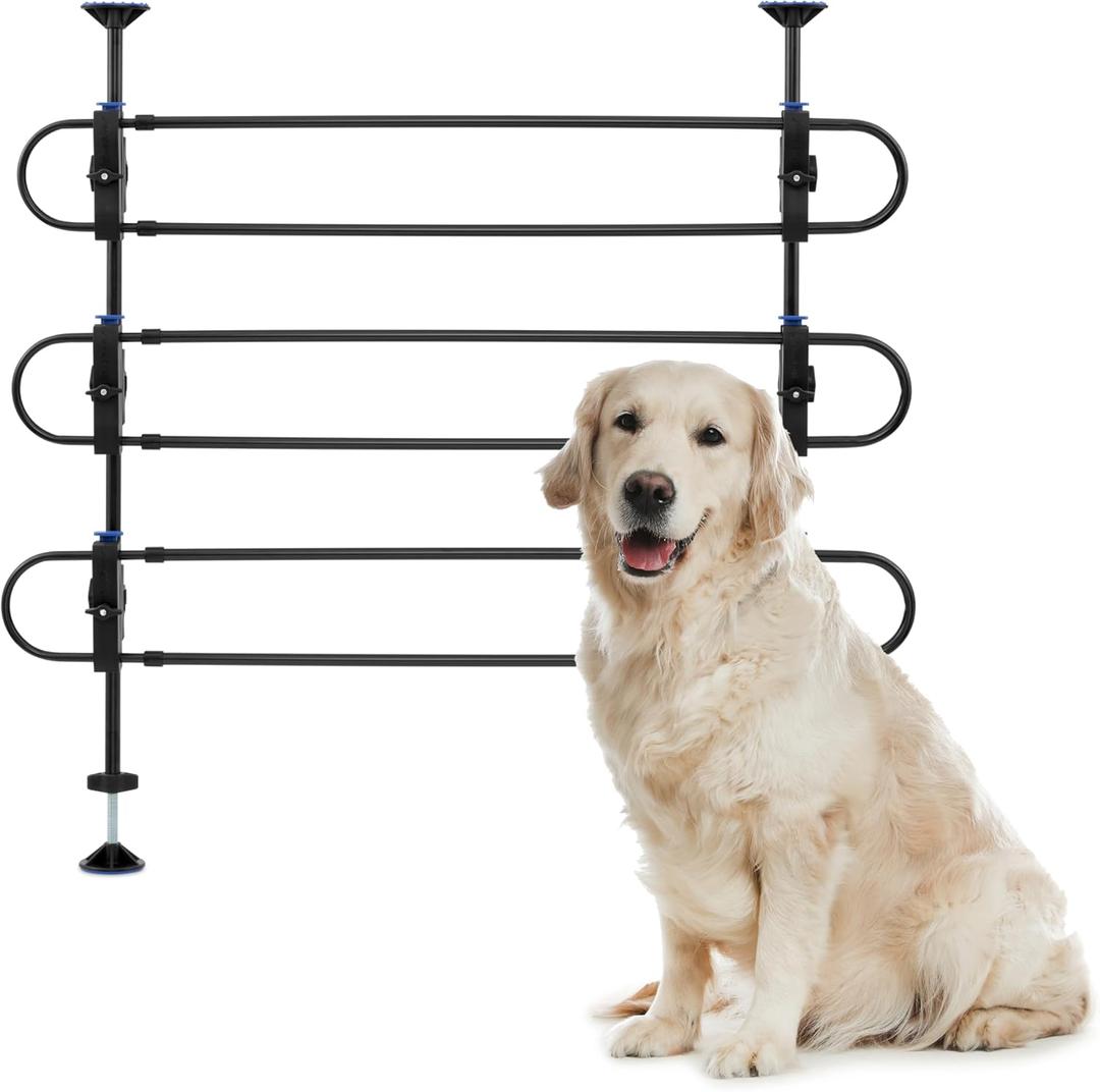 PetSafe Happy Ride Metal Dog Barrier, Pet Gate Vehicle Divider for Cars, Minivans & SUVs