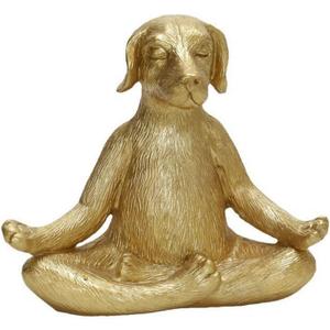 Yoga Meditation Dog Figurine Yoga Pose Statue Dog Statue for Home, Office, Patio, Garden, Indoor Decor, Yoga Studio