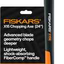 Fiskars X15 Chopping Axe 24", for Tree Felling & Limbing Wood Branches