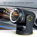 Windshield Defroster, Portable Car Heater, Car Defroster, Fast Heating Windshield Defogger with Car Cigarette Lighter, Cold and Warm Air Purification Hair Dryer