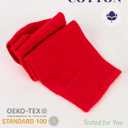 Girls, Boys, Kids, Knee High Long School Uniform Dress Socks, Premium Cotton, Soft, Toddler, 3-14 Years Old (Red)