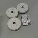 EZVALO Puck Lights with Remote Control, Rechargeable LED Battery Operated, Wireless, Group Control, Dimmable Under Cabinet/ Counter Lighting Closet Light (6 Pack)