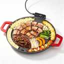 Korean BBQ Smokeless Electric Grill, Nonstick, Adjustable Temp, 18.11"D x 14.17"W x 2.56"H