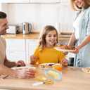 Butter Dish with Lid, Butter Container for Countertop, Butter Tray Butter Keeper with Bamboo Lid and Stainless Steel Knife, Glass Butter Dish Perfect for East/West Coast Butter (Vertical grain)