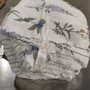 Bedsure Comforter Set King Size - Cute Floral Bedding Comforter Set, 3 Pieces, 1 Soft Reversible Coconut White Botanical Flowers Comforter and Pillow Shams