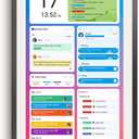 Apolosign 21.5-inch Digital Calendar, Smart Wall Planner with Calendar Sync, Chore Chart, Meal, Install Apps, Electronic Touchscreen Display for Family Schedules, Dual Mode, Wall Mount Included (Black)