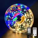 Anycosy Dual Color Change Lights, 165FT 500LED Outdoor/Indoor Waterproof Remote Control Xmas Tree String Lights - 8 Modes, Timer, Warm White/Multi Color