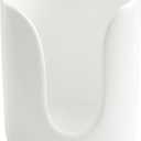 Ceramic Bathroom Cup Dispenser, 3 oz 4 oz Disposable Cups Holder, Small Mouthwash Cup Dispenser (White)