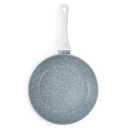 Brooklyn Steel Co. Milky Way Nonstick Aluminum Forged Silicone Handle Fry Pan - 8" - Light Grey and Food Storage