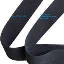 Over Kleshas Soft and Fine Cotton Twill Tape (Black, 3/4")