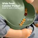 KeaBabies 2-Pack Silicone Bibs for Babies, Toddlers Girl, Boy Sturdy Food-Grade Baby Bibs for Eating, Large Food Catcher, Clean & Put On Easily, Waterproof Toddler Feeding Essentials (Slate)