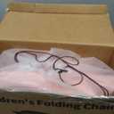 Booster Seat for Kitchen Chair, 3-in-1 Foldable Baby Booster Seat with Removable Dual Tray & 3-Point Harness, Portable Toddler Booster Chair for Dinning Table, Travel, Outdoor Camping, Pink