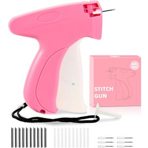 Stitch Gun for Clothes,Includes 6 Mini Needle,5000 Pcs Micro Fasteners(2500 White & 2500 Black) Stitch Gun,Quick Clothing Fixer,Stitchy Sewing Kit Tag Gun,Retail Tagging Gun for Clothing Stitch Gun for Clothes,Includes 6 Mini Needle,5000 Pcs Micro Fasteners(2500 White & 2500 Black) Stitch Gun,Quick Clothing Fixer,Stitchy Sewing Kit Tag Gun,Retail Tagging Gun for Clothing