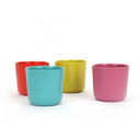 EKOBO Bamboo Kids Cups Set of 4, 8 oz, Toddler open Cup, Terracotta, Lightweight, Durable and Dishwasher Safe, Reusable Eco-Friendly Toddler Cup for Home, Travel, Picnics