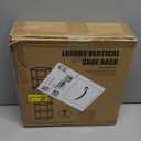 Vertical Tall Shoe Rack Organizer for Entryway -7 Tier Free Standing Slim Narrow Bamboo Wood Corner Stackable Shoe Boots Storage Stand Small Spaces for Closet Garage Cloakroom Living Room (Black)