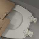 Bemis 500EC Durable Wood Toilet Seat with Easy Clean Hinges, Made in USA, Round, Biscuit