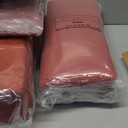 Basic Beyond Outdoor Chair Cushions Set of 4, Square Corner Outdoor Cushions for Patio Furniture, Water Resistant Patio Chair Cushions with 2 Ties, 18.5x16x3, Brick Red