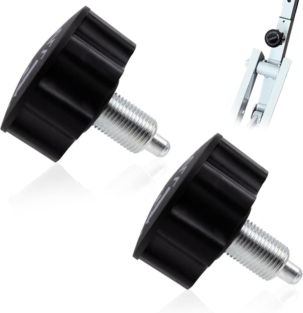 M16 Pull Pin Knob 2PCS Spring Adjustment Fitness Pop-up Knob Exercise Bike Replacement Parts for Fitness Equipment (Large)