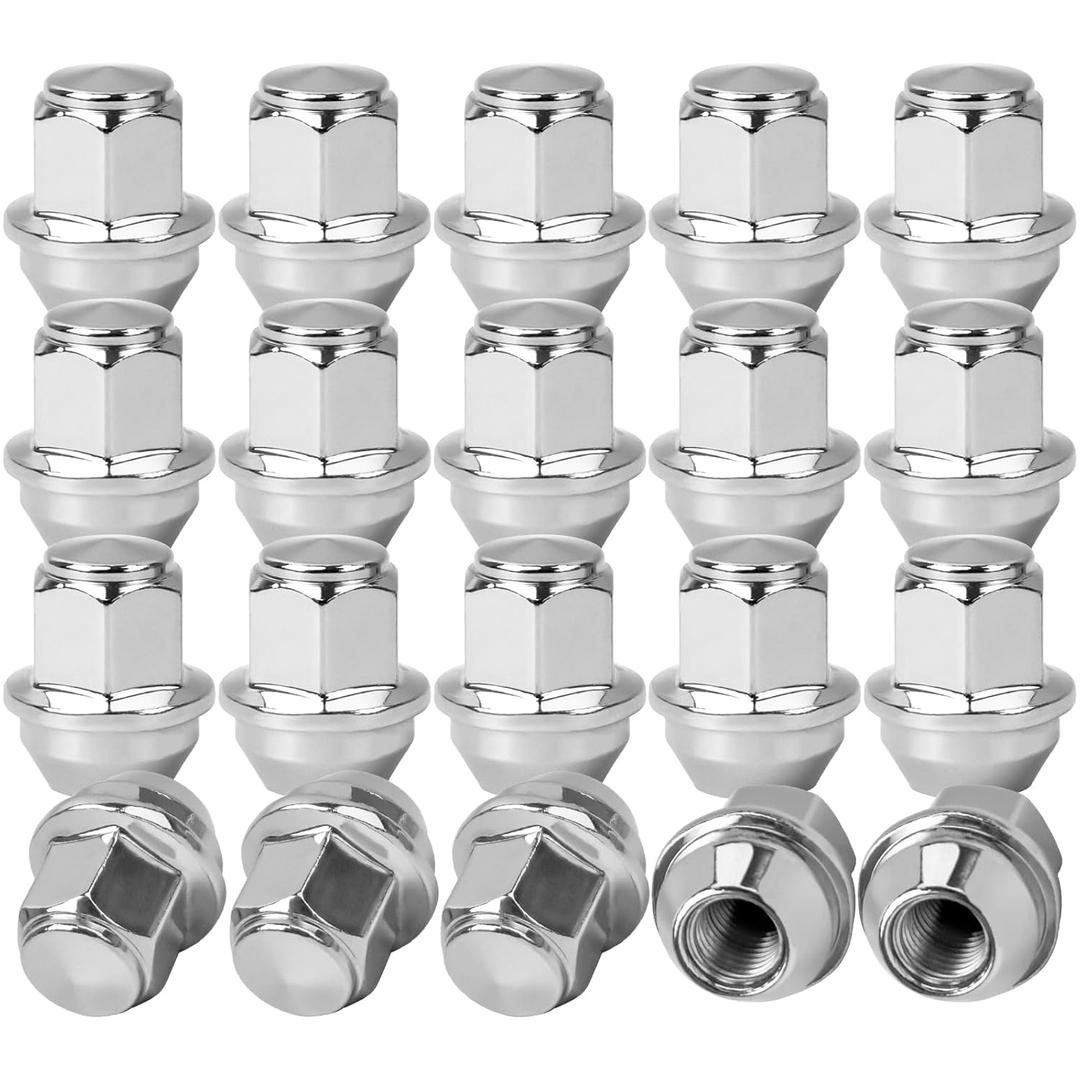 M12*1.5 Wheel Lug Nut 20PCS Compatible with for 2009-2023 Ford EcoSport/Escape/Fiesta/Focus/Fusion/Ranger/Transit/Bronco/Bronco Sport 2012-2019 Lincoln MKC/MKZ 611-303 ACPZ-1012-H