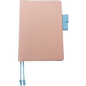 Fromthenon A5 PU Faux Leather Cover for Notebook Planners, Refillable Planner Case [Cover Only] (Pink)