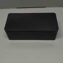 Tianhui Food Storage Containers Tin Box with Airtight Lids Kitchen Pantry Organization Metal Box, Mysterious Black, S