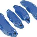 Raguso Caliper Trim Bright Color Front Rear Brake Caliper Covers Wheel Caliper Cover Car Caliper Covers for 19 20 Inch Y Model Wheel Hub (Blue)