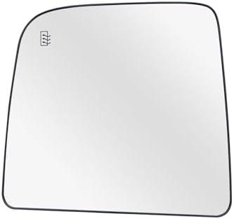 Left Driver Side Mirror Glass Replacement For Nissan Titan 2004-2015 - Power Heated, with Backing Plate